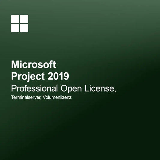 Microsoft Project 2019 Professional Nyílt Licenc, Terminálszerver, Tömeges licenc