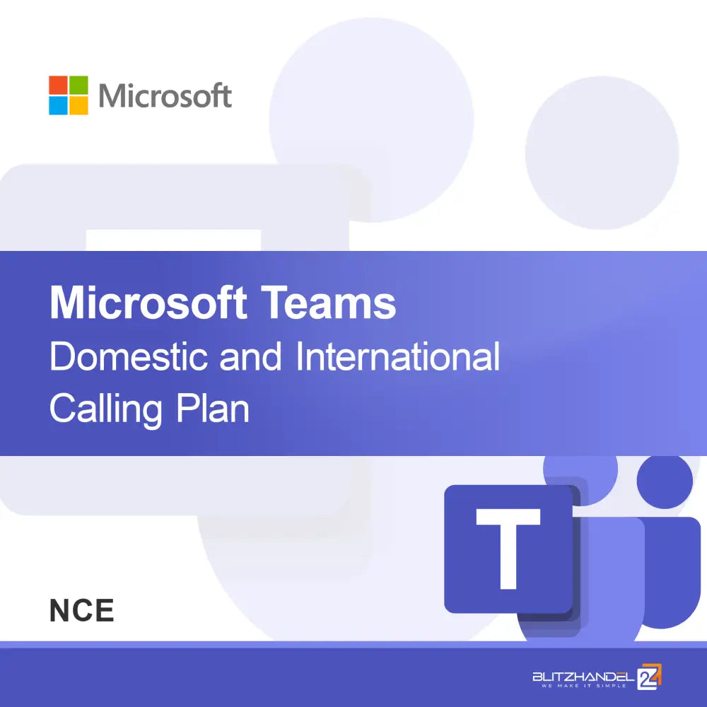 Microsoft Teams belföldi és nemzetközi híváscsomag (NCE)